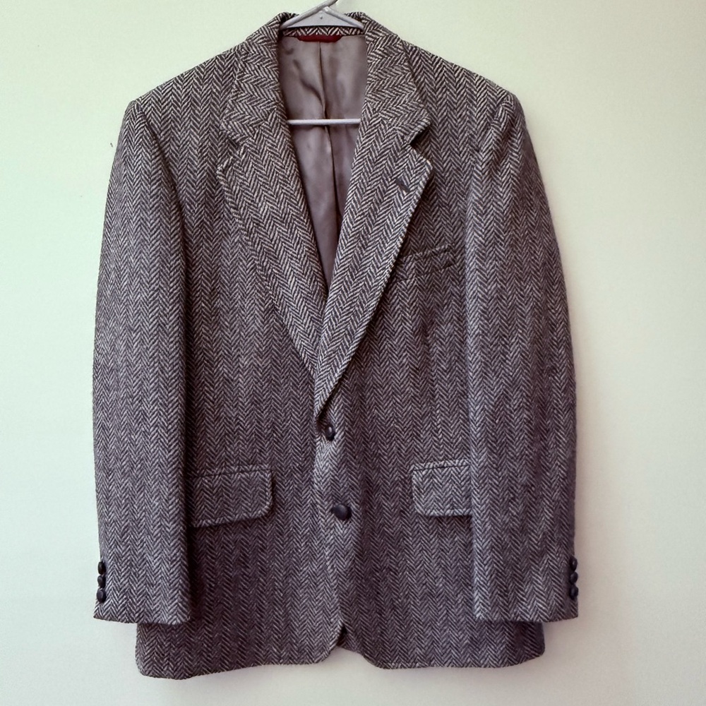 Classic Gray Herringbone Blazer - Jos. A Bank